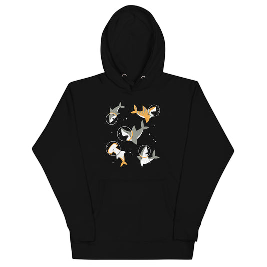 Sharks In Space Unisex Hoodie