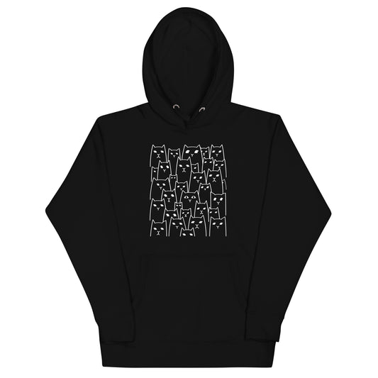 Suspicious Cats Unisex Hoodie