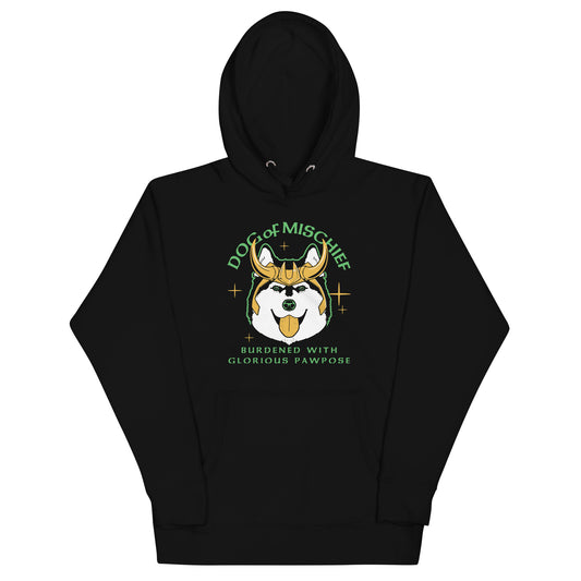 Dog Of Mischief Unisex Hoodie