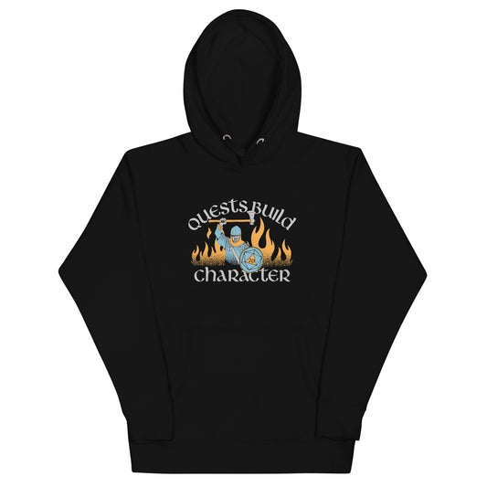 Quests Build Character Unisex Hoodie