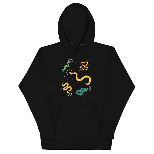 Snakes In Space Unisex Hoodie