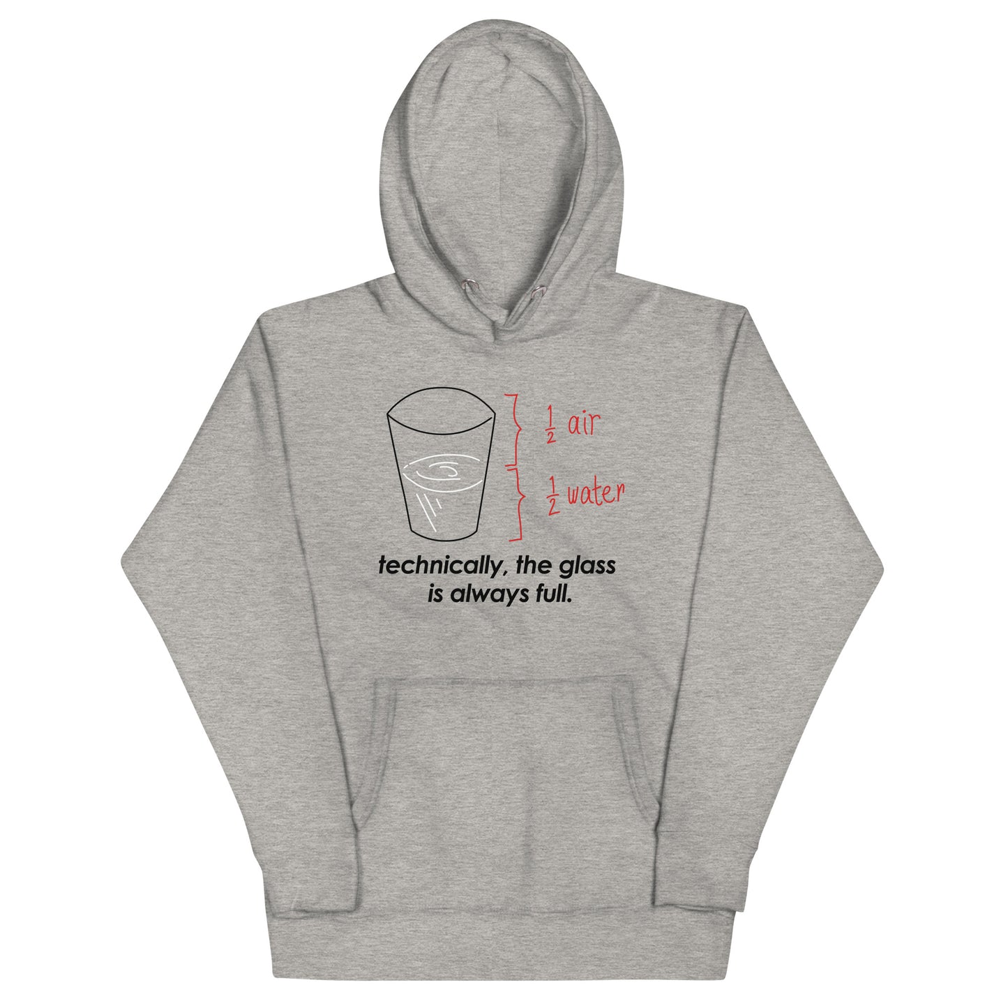Technically, The Glass Is Always Full Unisex Hoodie