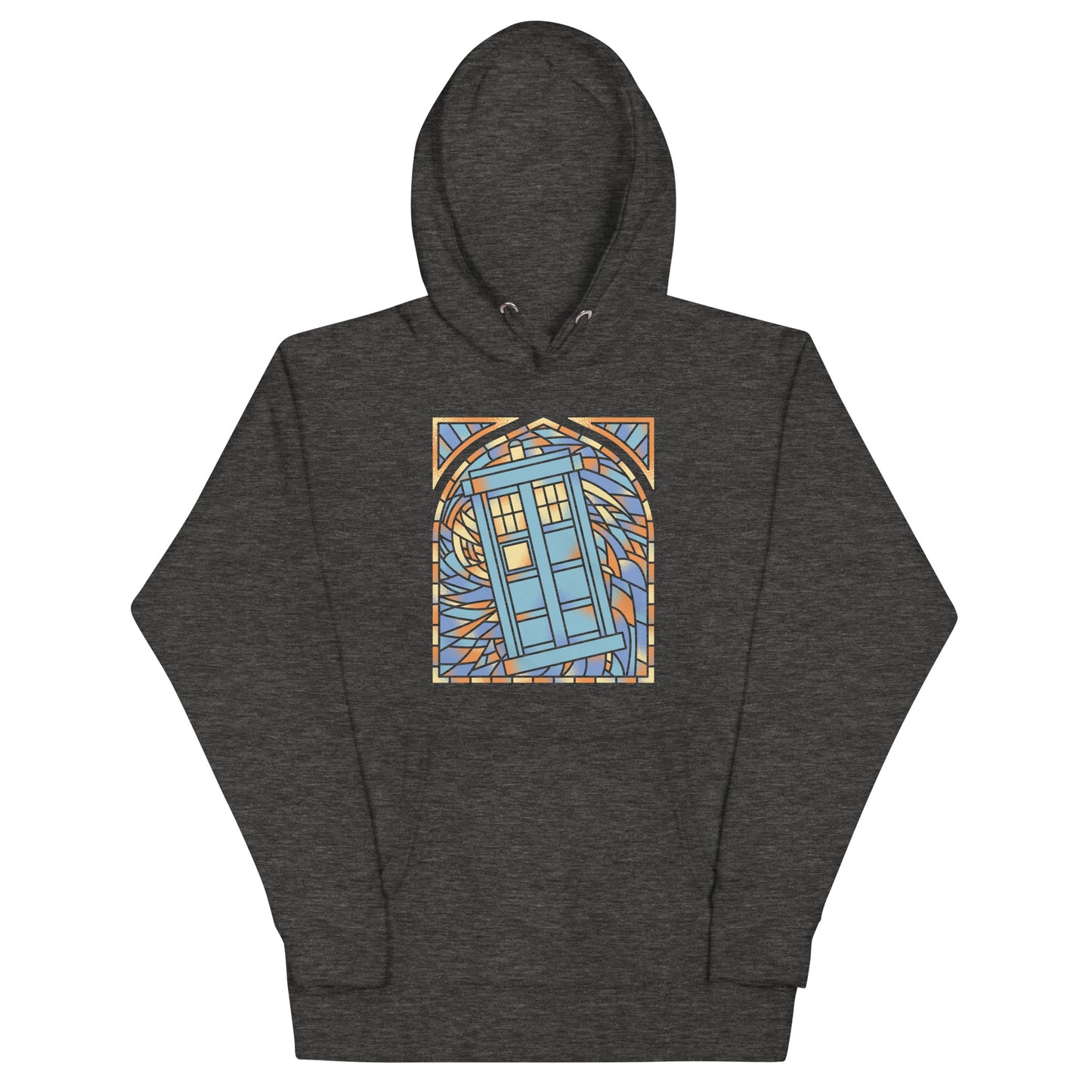 Stained Glass Police Box Unisex Hoodie