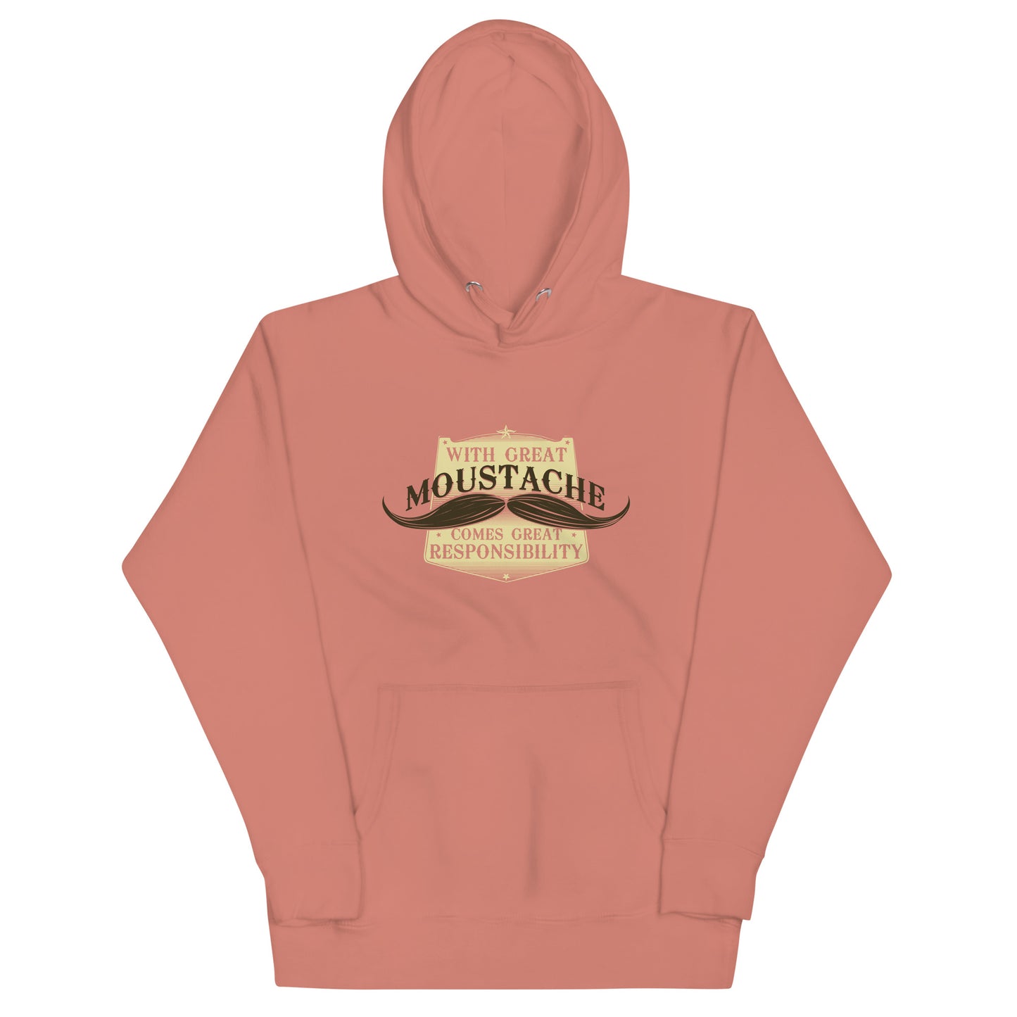 With Great Moustache Unisex Hoodie