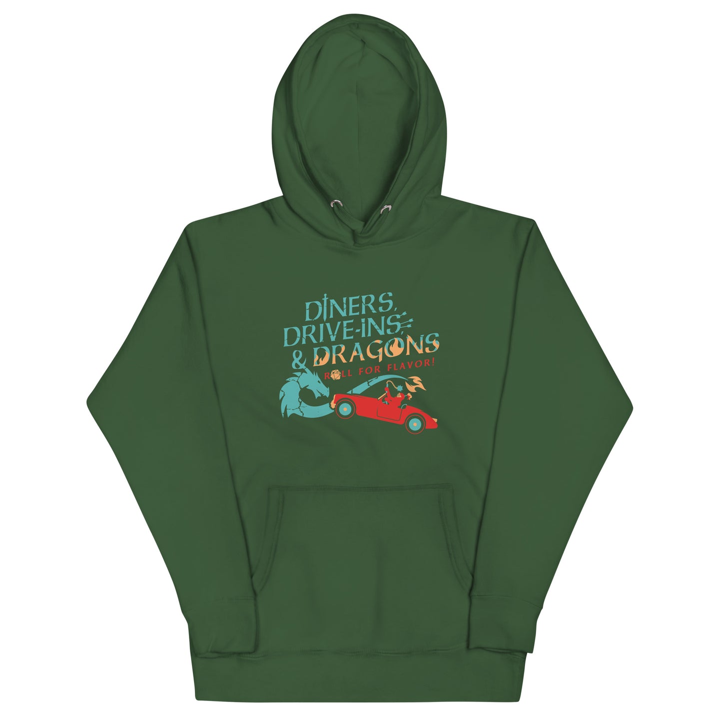 Diners, Drive-ins, & Dragons Unisex Hoodie