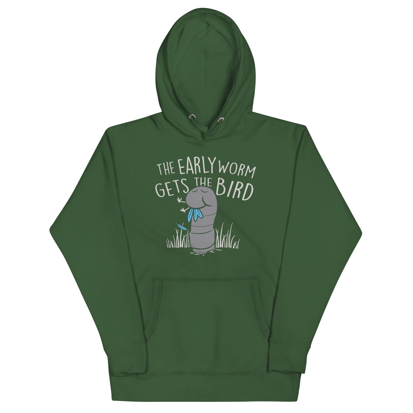 The Early Worm Gets The Bird Unisex Hoodie