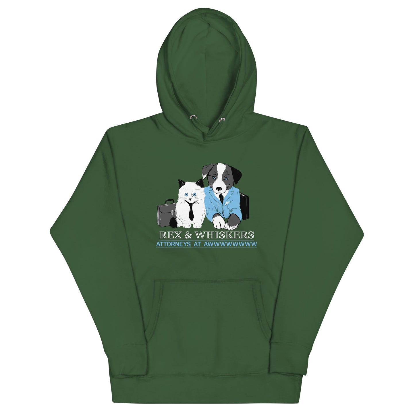 Rex and Whiskers Attorneys Unisex Hoodie