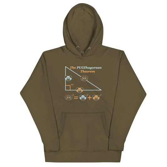 Pugthagorean Theorem Unisex Hoodie