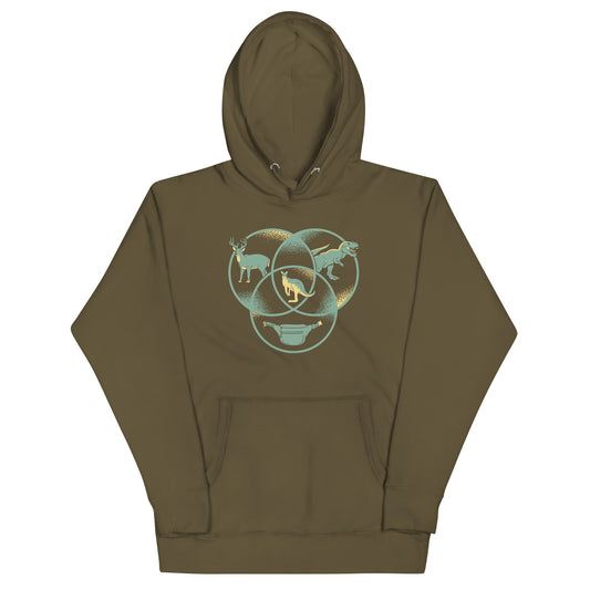 Kangaroo Venn Diagram Unisex Hoodie