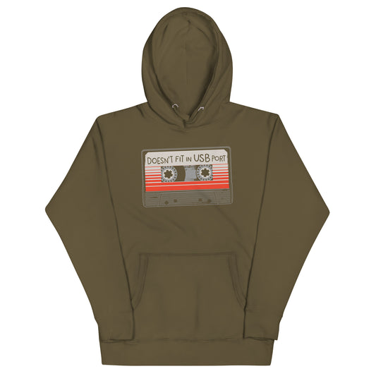 Doesn't Fit In USB Port Unisex Hoodie