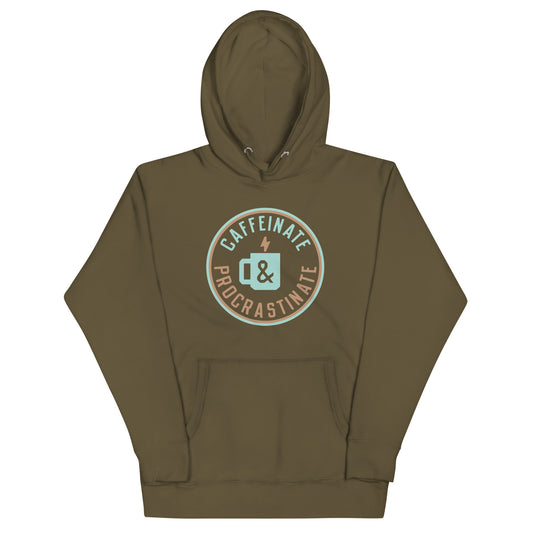 Caffeinate And Procrastinate Unisex Hoodie