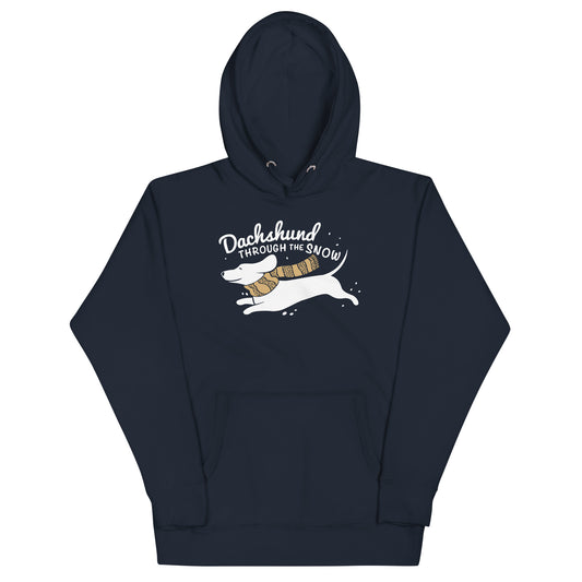 Dachshund Through The Snow Unisex Hoodie