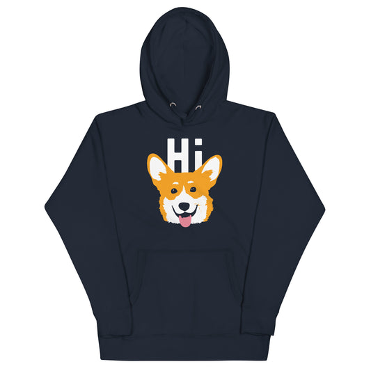 Hi Corgi Unisex Hoodie