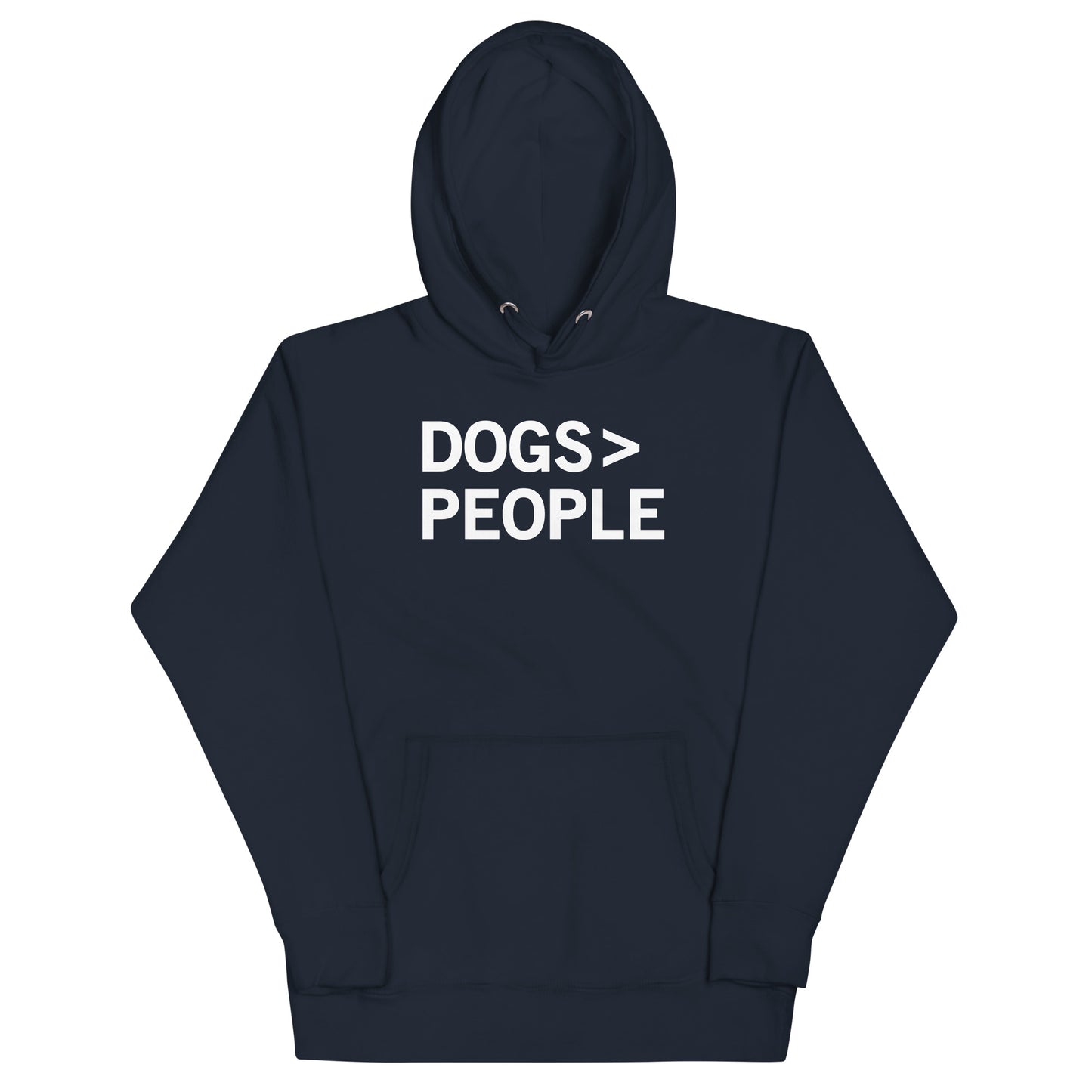 Dogs>People Unisex Hoodie