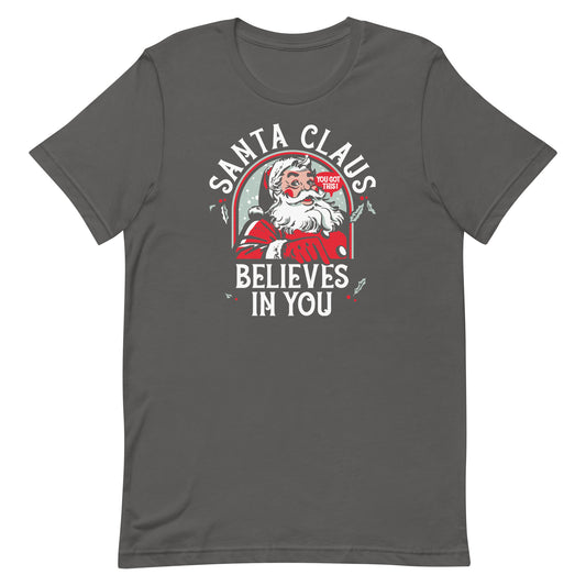 Santa Claus Believes In You Men's Signature Tee