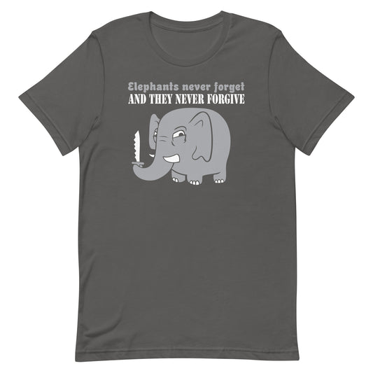 Elephants Never Forgive Men's Signature Tee