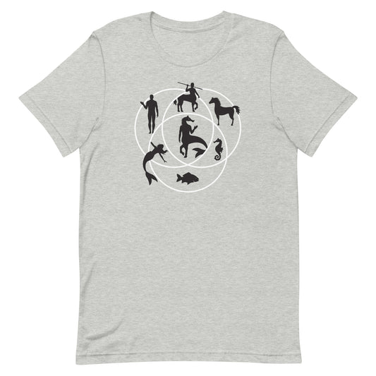 Human Horse Fish Venn Diagram Men's Signature Tee