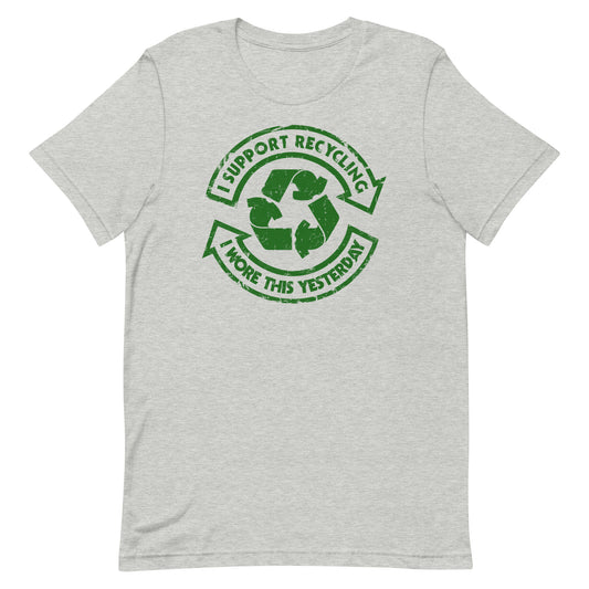 I Support Recycling Men's Signature Tee