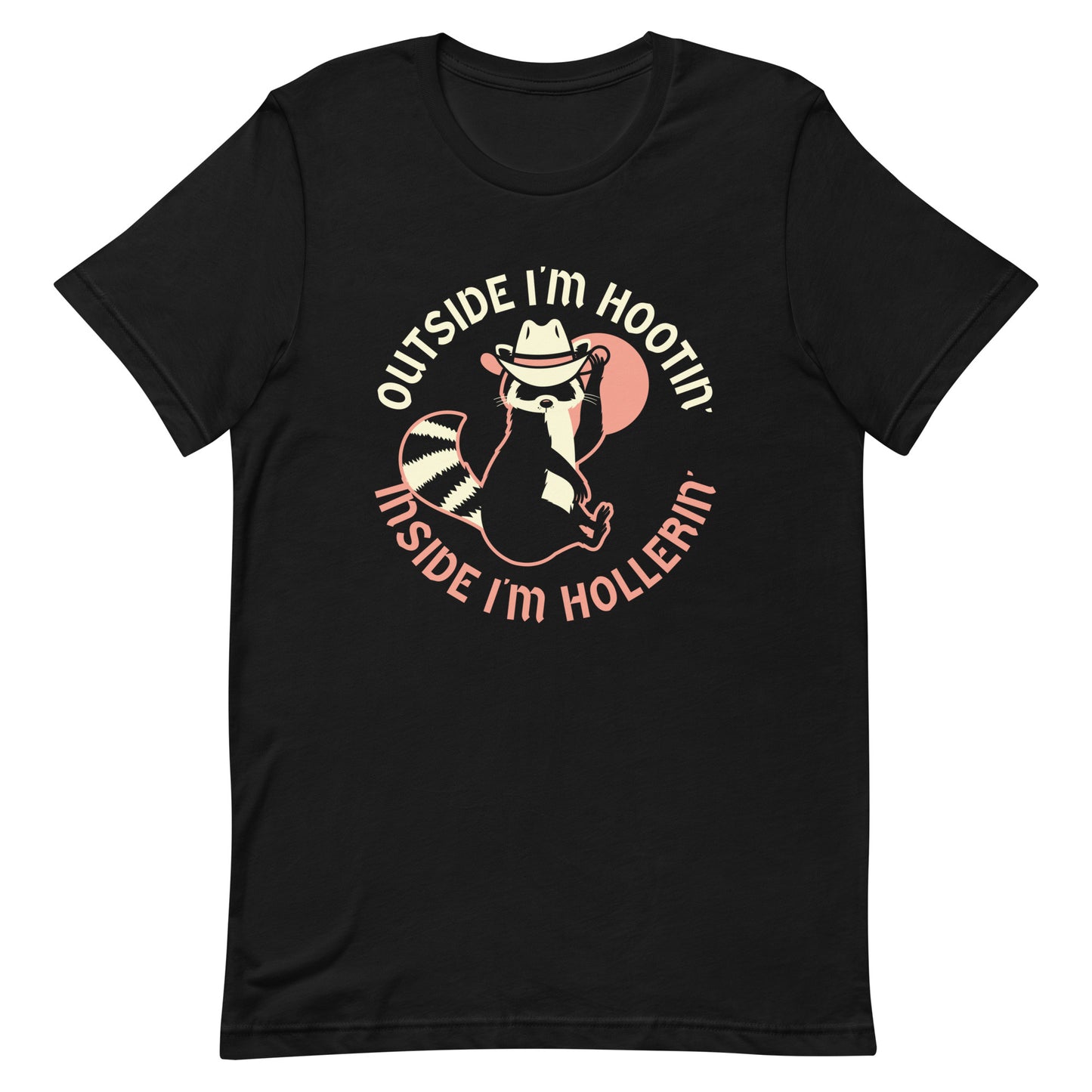 Outside I'm Hootin' Inside I'm Hollerin' Men's Signature Tee
