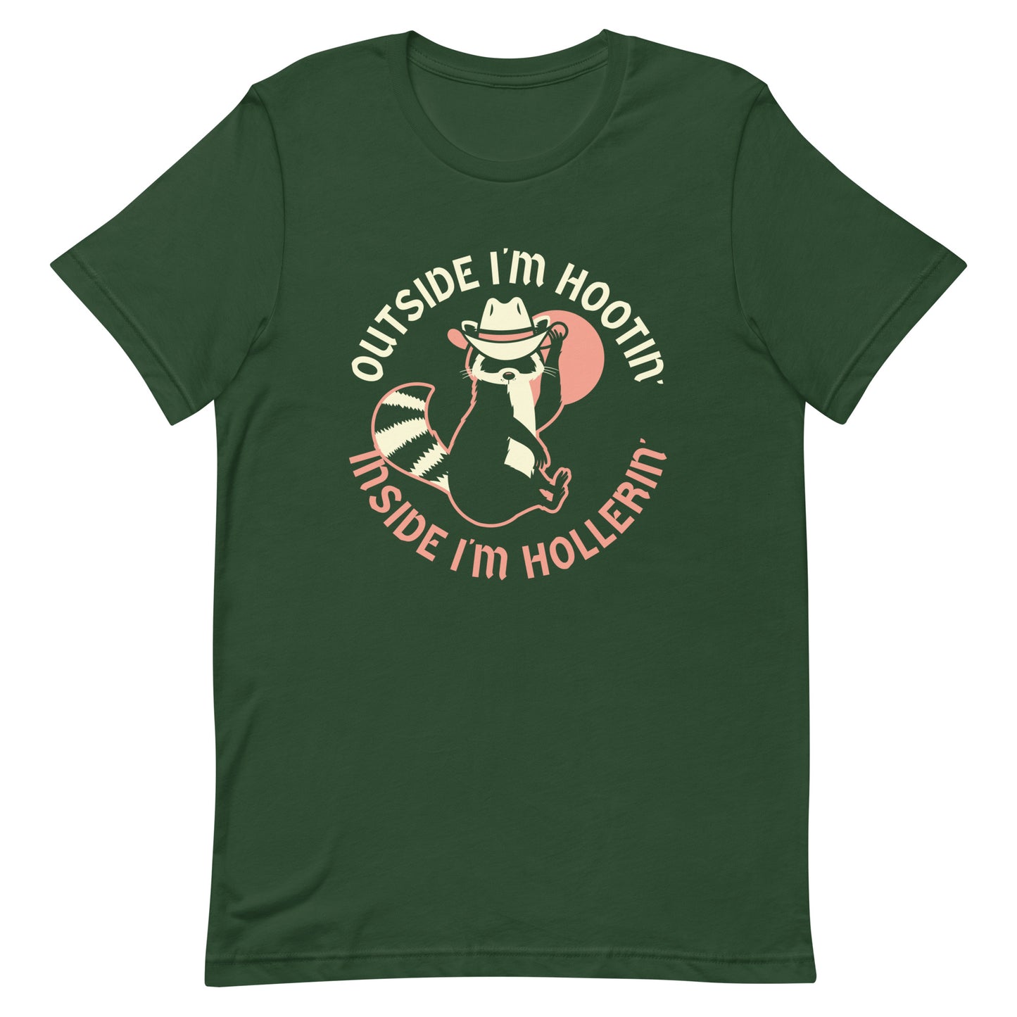 Outside I'm Hootin' Inside I'm Hollerin' Men's Signature Tee