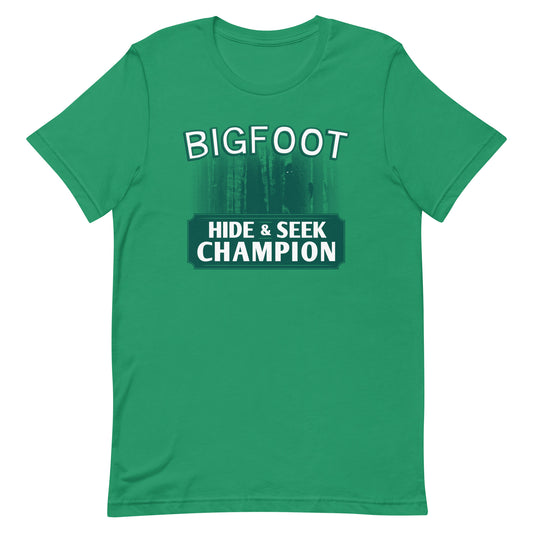 Bigfoot Hide And Seek Champion Men's Signature Tee