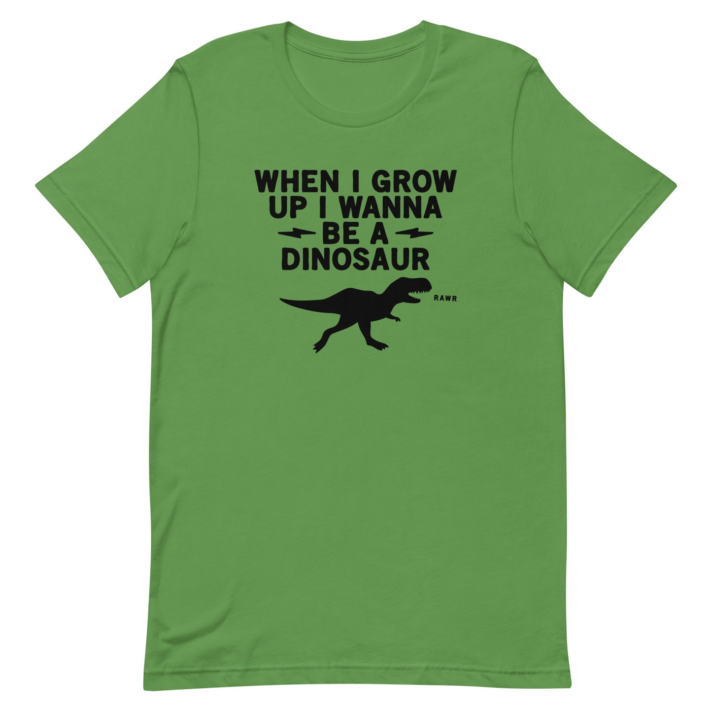When I Grow Up I Wanna Be A Dinosaur Men's Signature Tee