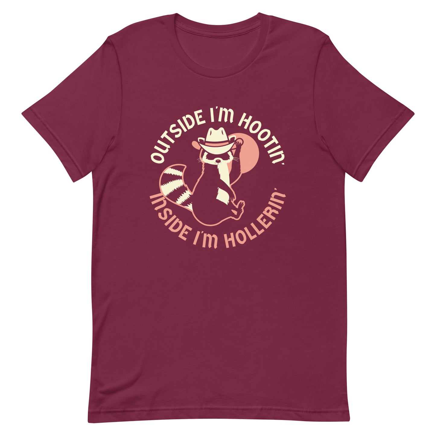 Outside I'm Hootin' Inside I'm Hollerin' Men's Signature Tee