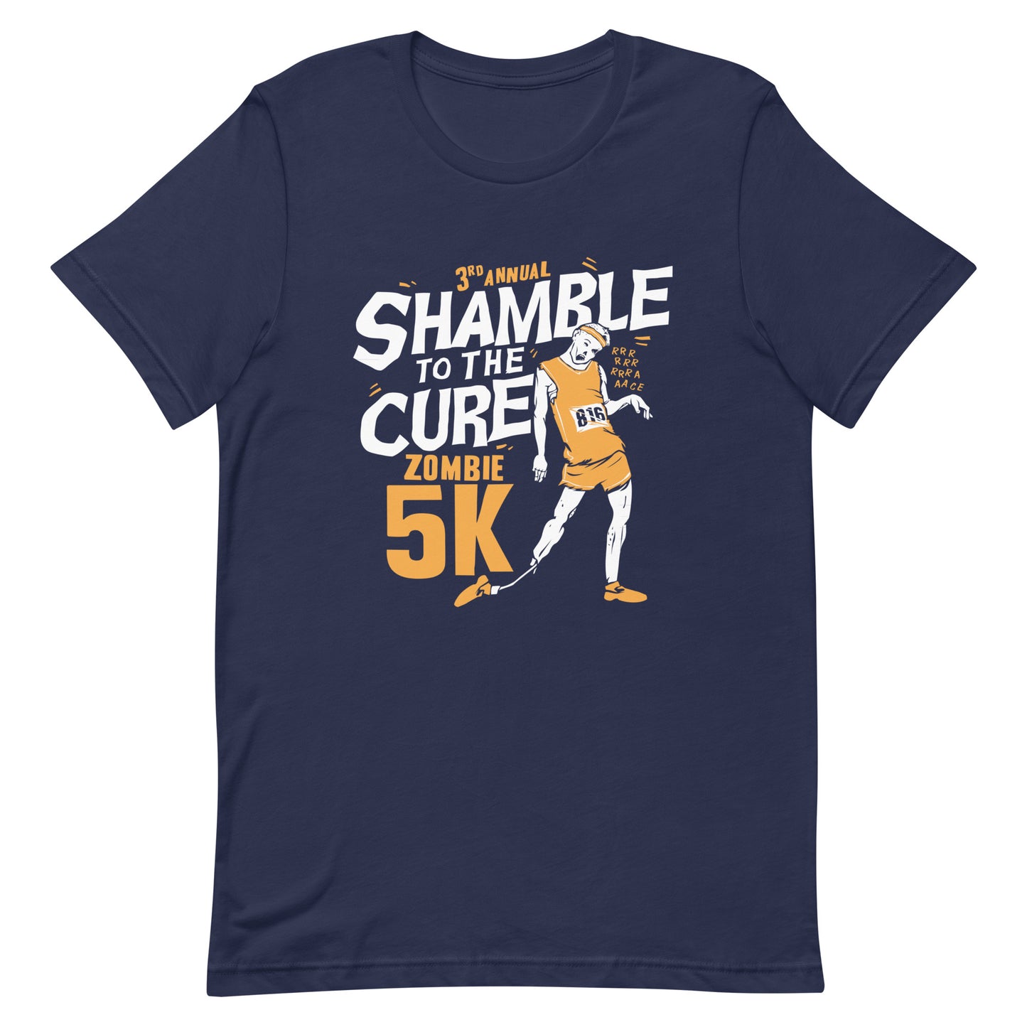 Shamble To The Cure Zombie 5K Men's Signature Tee