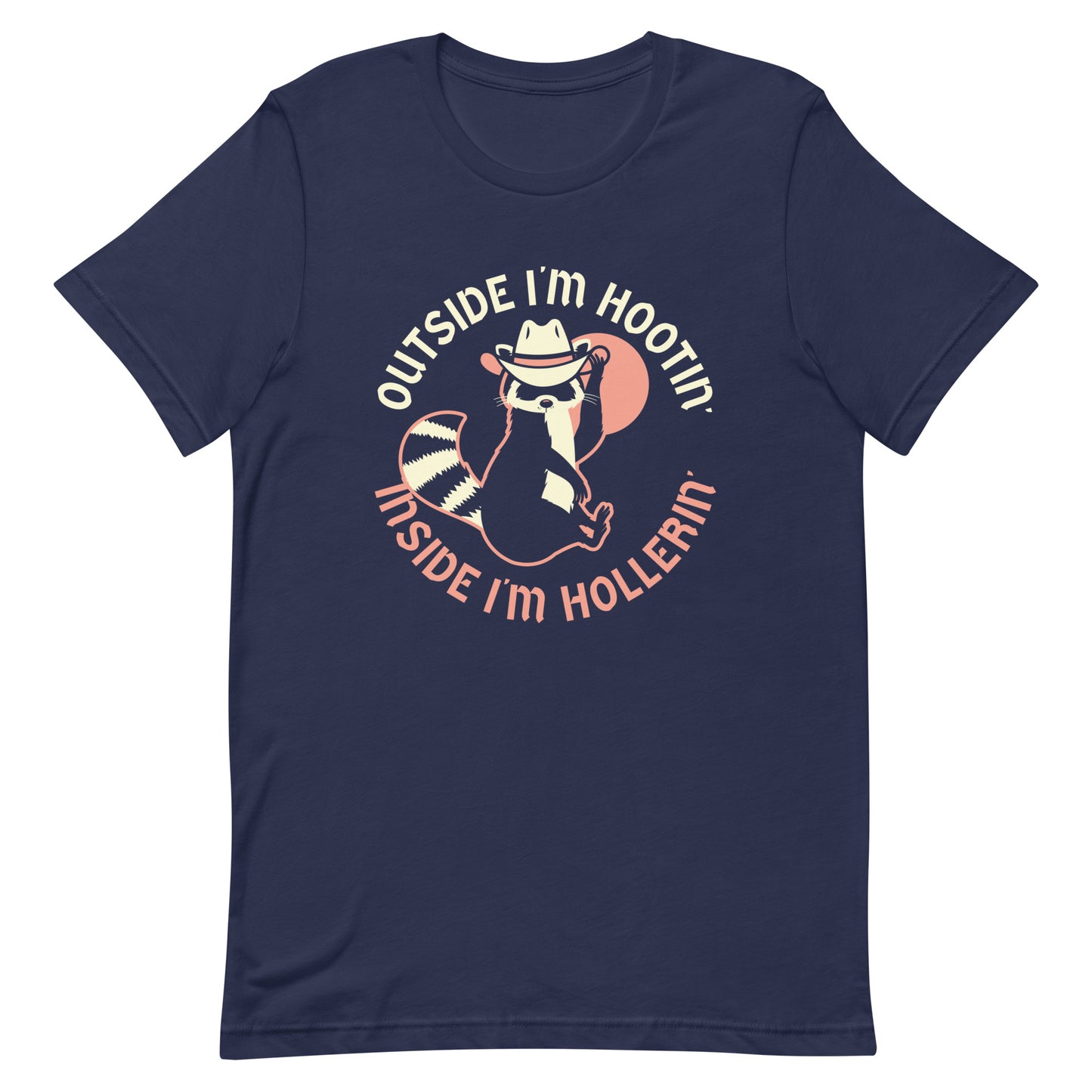 Outside I'm Hootin' Inside I'm Hollerin' Men's Signature Tee