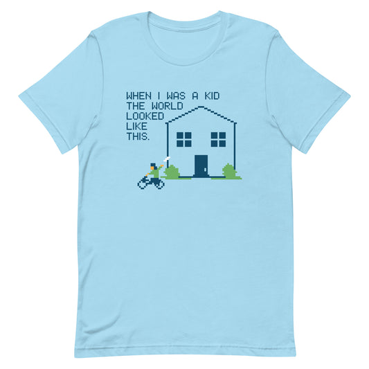 When I Was A Kid The World Men's Signature Tee