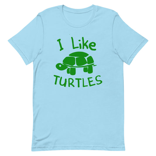 I Like Turtles Men's Signature Tee