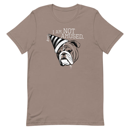 I Am Not Amused Men's Signature Tee
