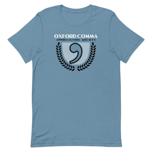Oxford Comma Appreciation Society Men's Signature Tee