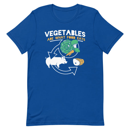 Vegetables Are What Food Eats Men's Signature Tee