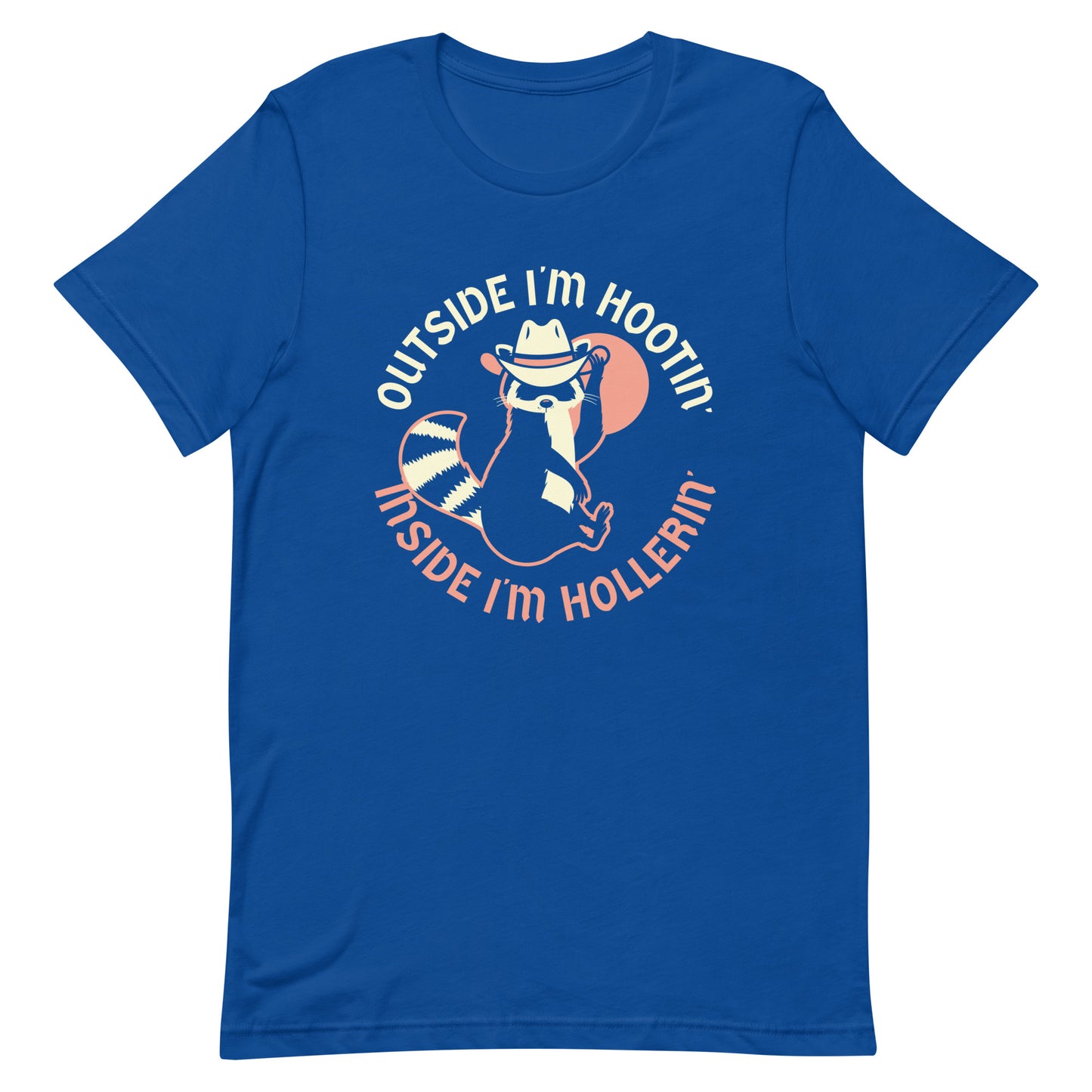 Outside I'm Hootin' Inside I'm Hollerin' Men's Signature Tee