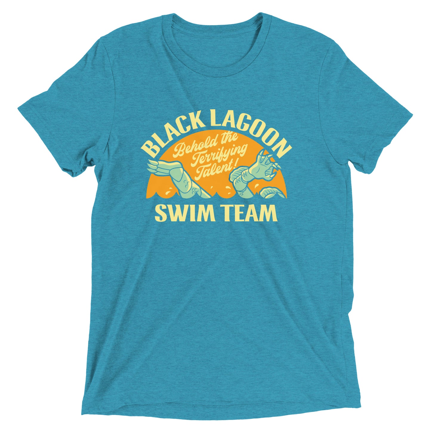 Black Lagoon Swim Team Men's Tri-Blend Tee