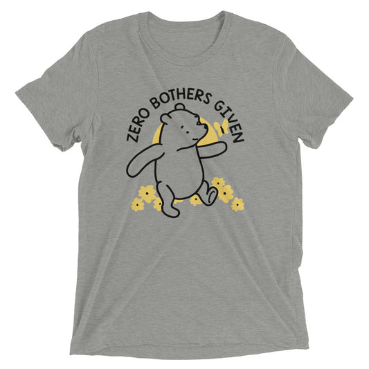 Zero Bothers Given Men's Tri-Blend Tee
