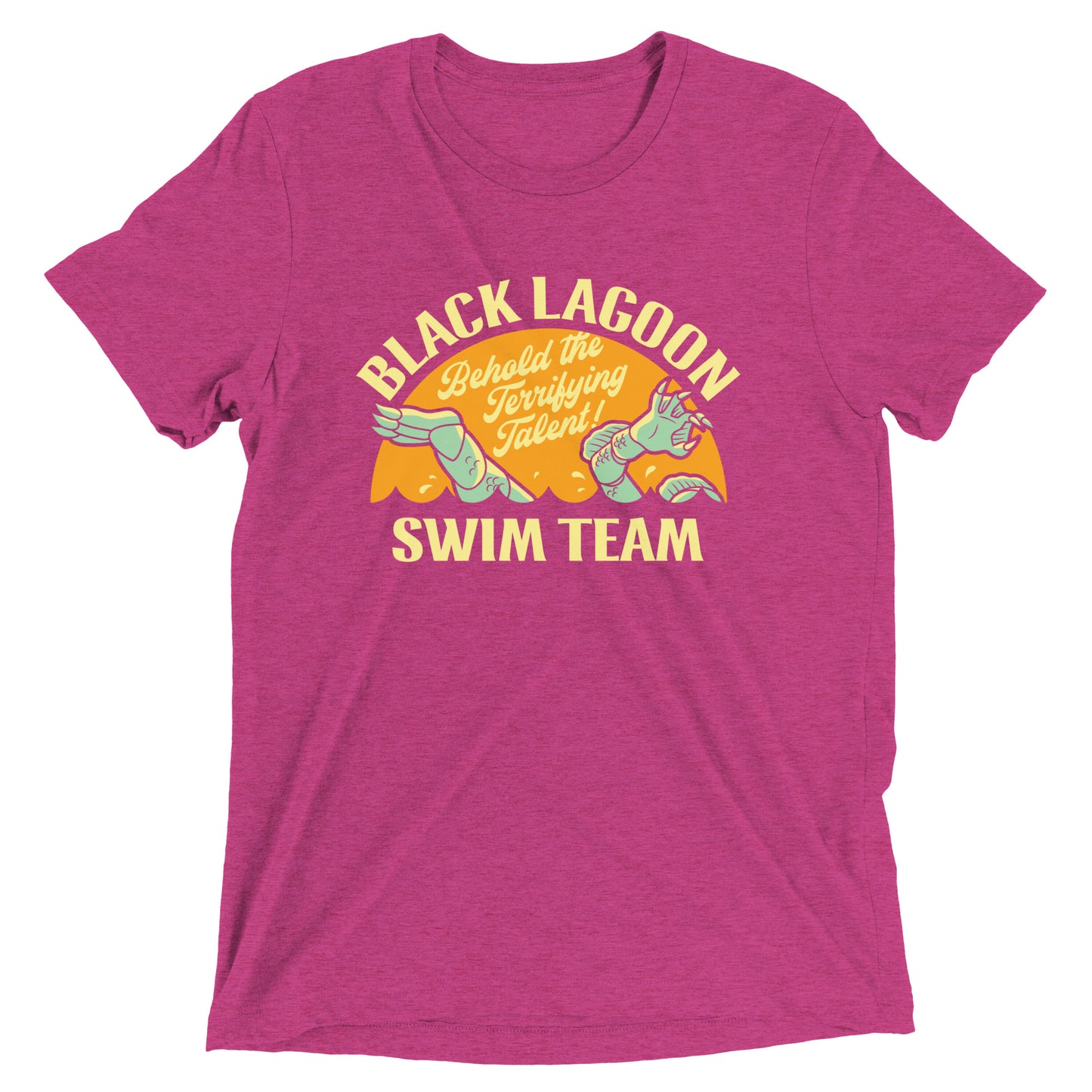 Black Lagoon Swim Team Men's Tri-Blend Tee