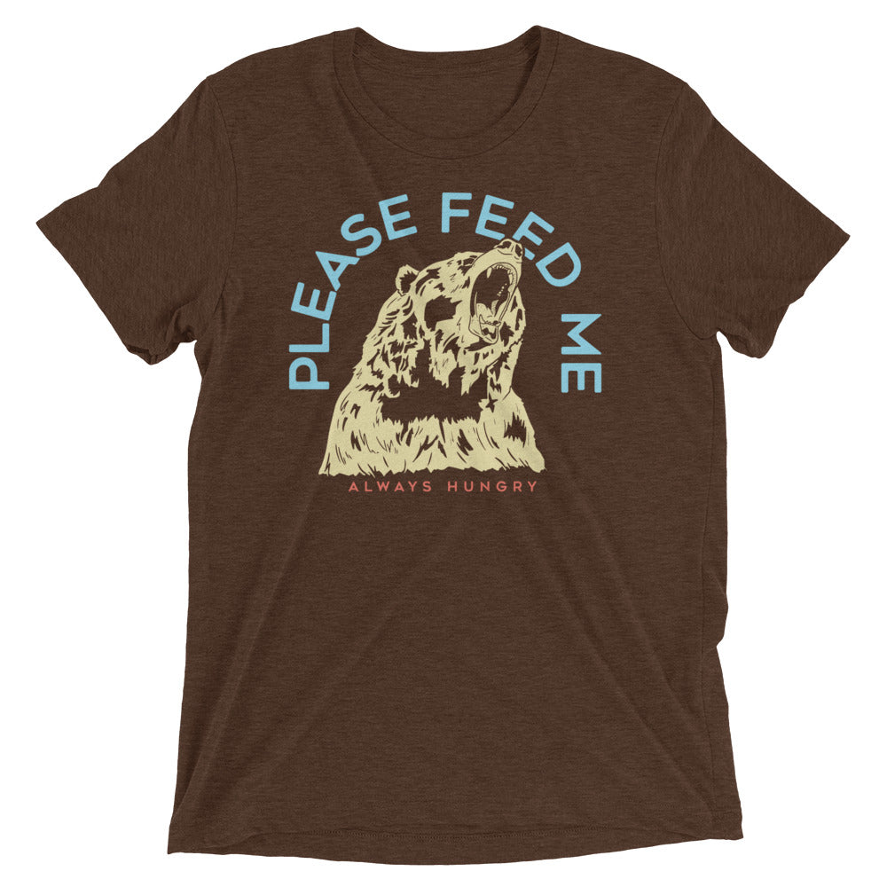 Please Feed Me, Always Hungry Men's Tri-Blend Tee