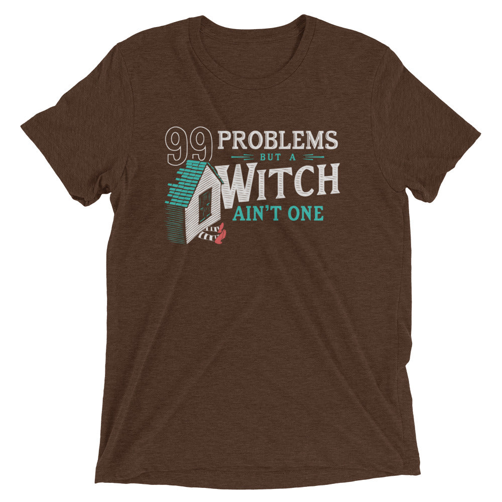 99 Problems But A Witch Ain't One Men's Tri-Blend Tee