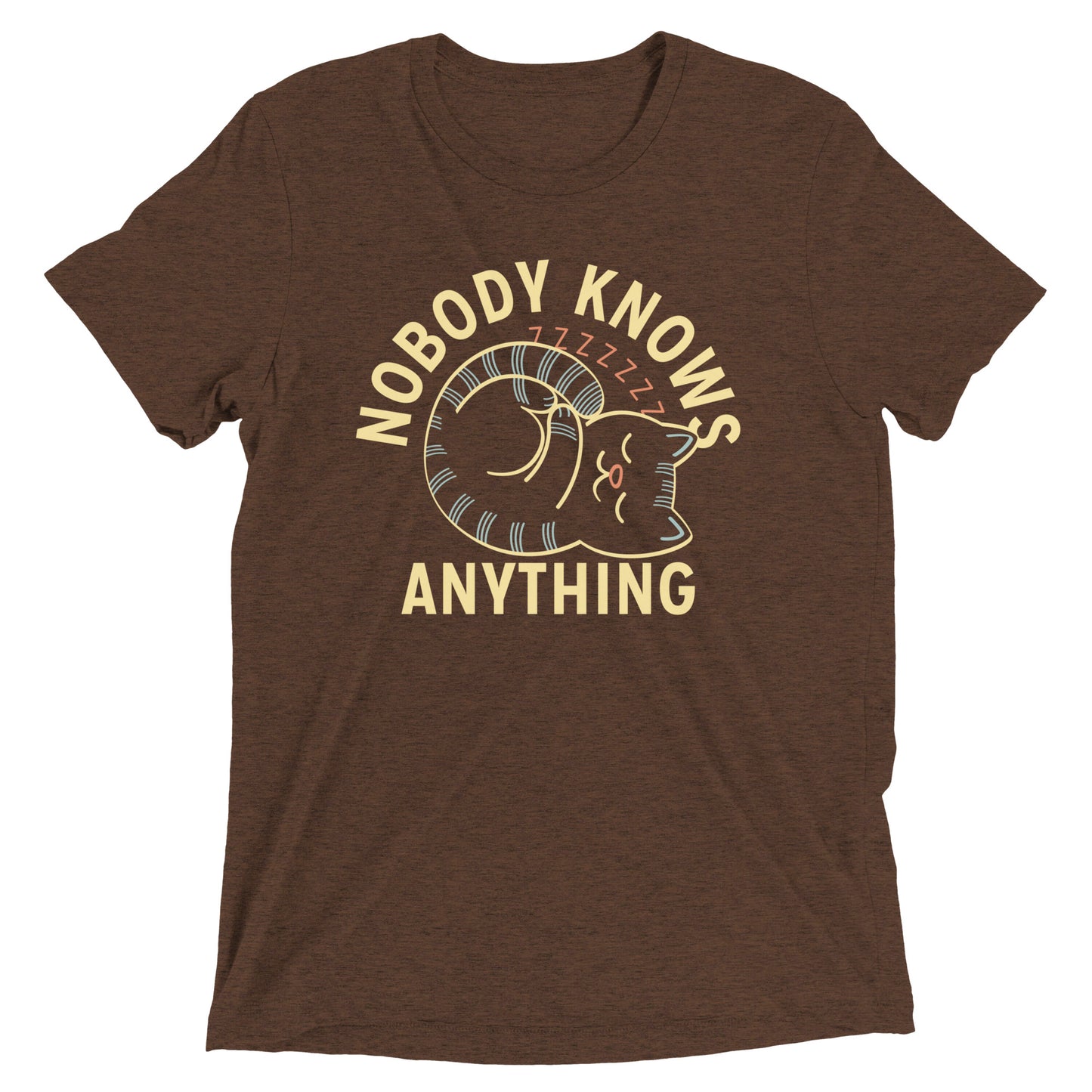Nobody Knows Anything Men's Tri-Blend Tee
