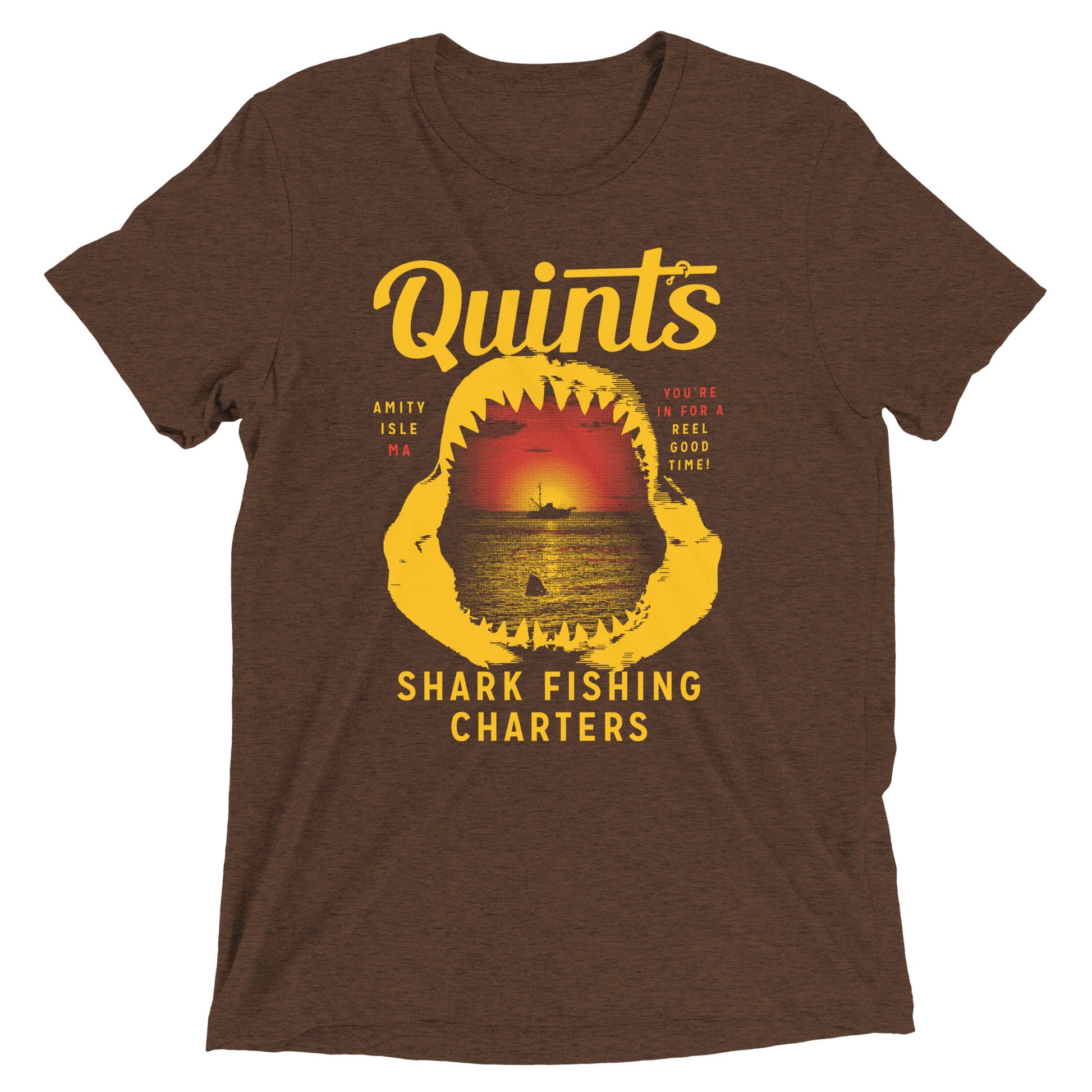 Quint's Shark Fishing Charters Men's Tri-Blend Tee – SnorgTees.com