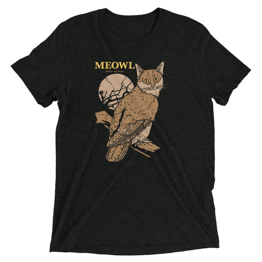 Meowl Men's Tri-Blend Tee
