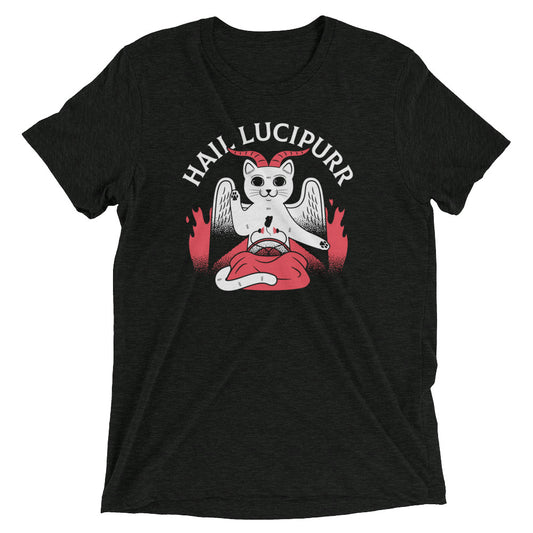 Hail Lucipurr Men's Tri-Blend Tee