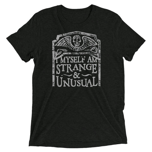 I Myself Am Strange And Unusual Men's Tri-Blend Tee