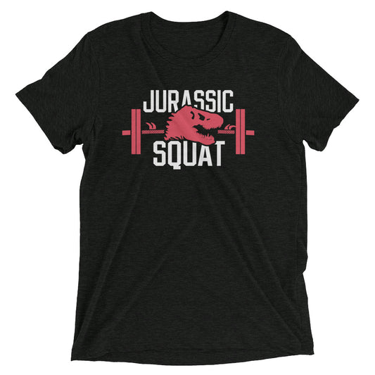 Jurassic Squat Men's Tri-Blend Tee