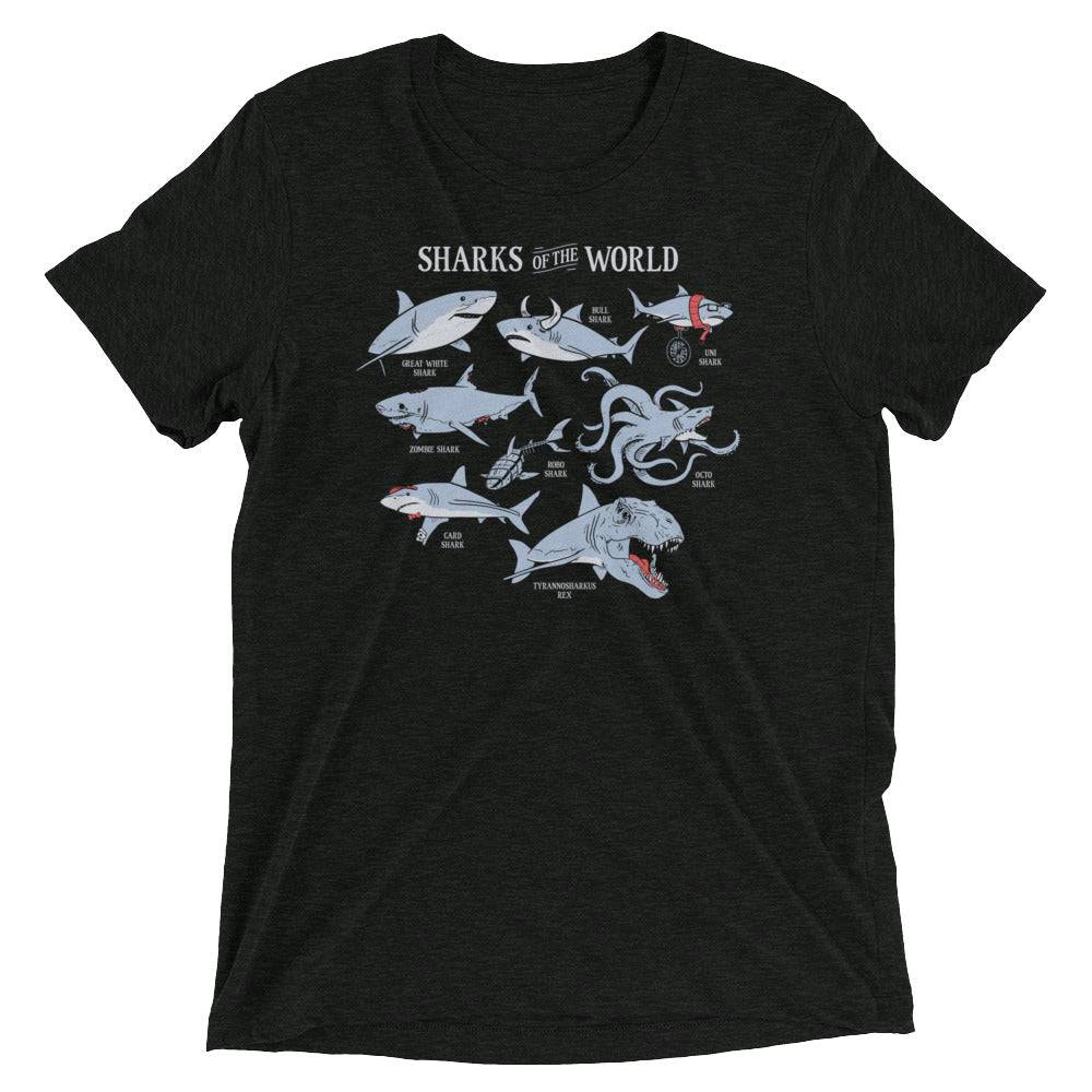Sharks Of The World Men's Tri-Blend Tee
