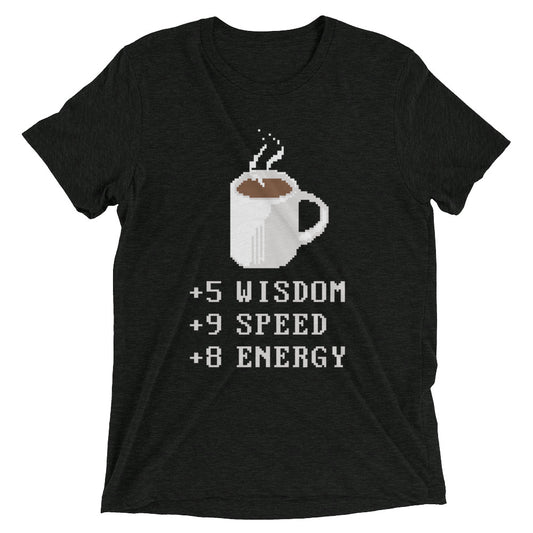 Coffee Plus To Stats Men's Tri-Blend Tee