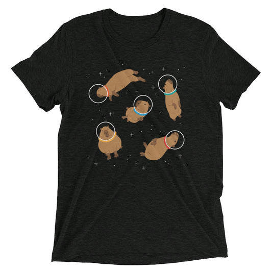 Capybaras In Space Men's Tri-Blend Tee