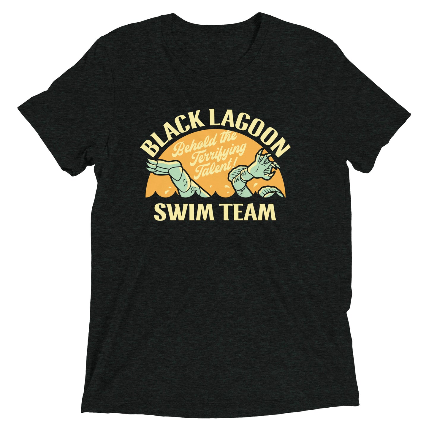 Black Lagoon Swim Team Men's Tri-Blend Tee